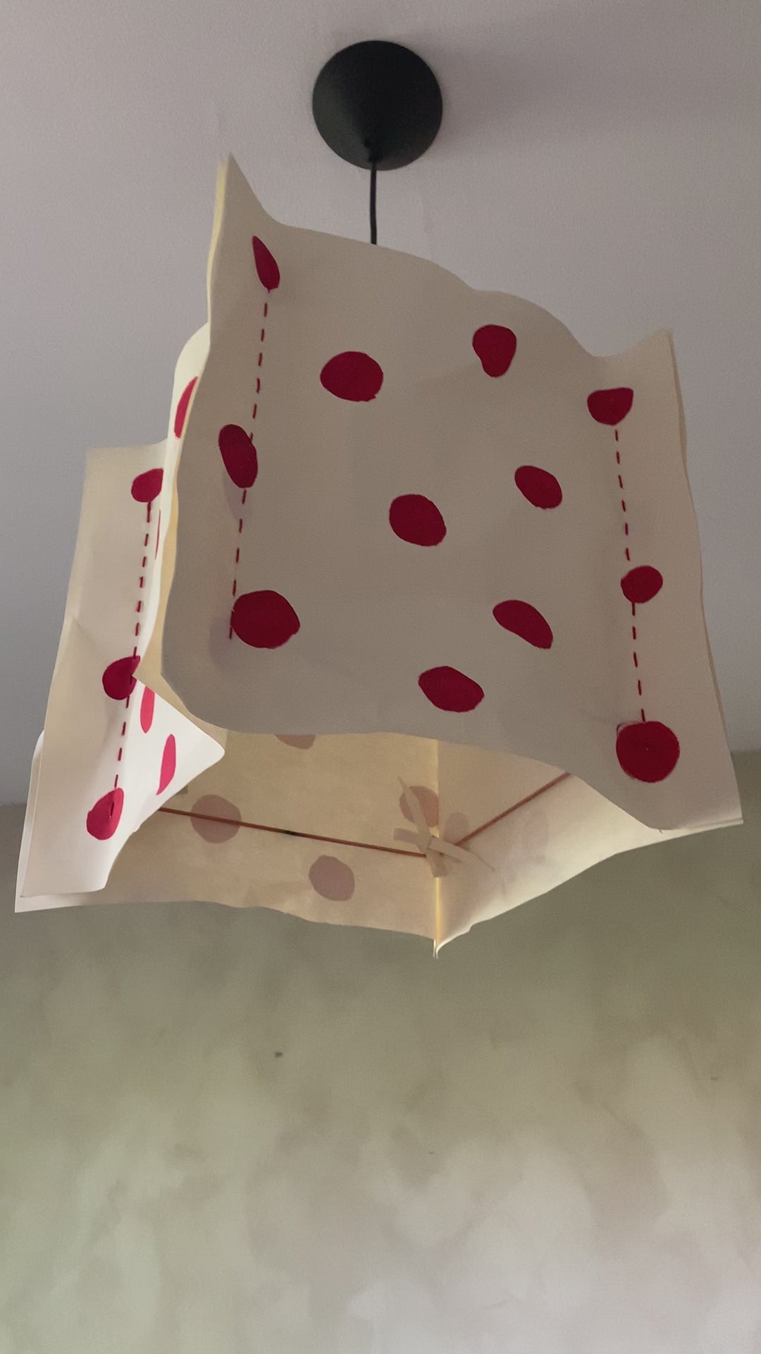 Lampshade #6 - Red Dots
