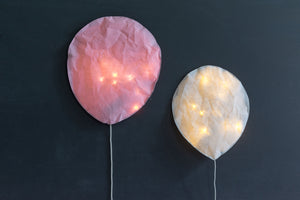 Ballon de lumière naturel rose - Taille L